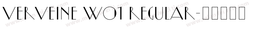 Verveine W01 Regular字体转换